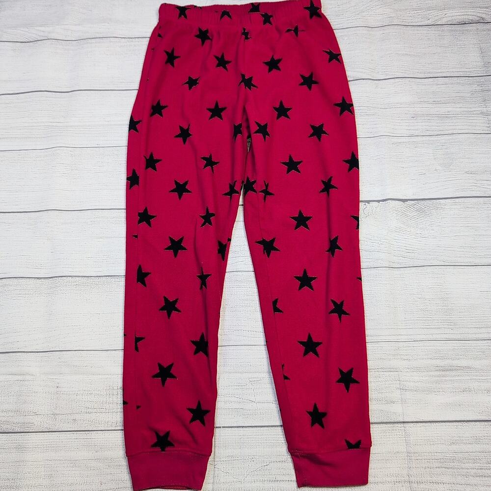 12 Primary Red Star Fleece Pants